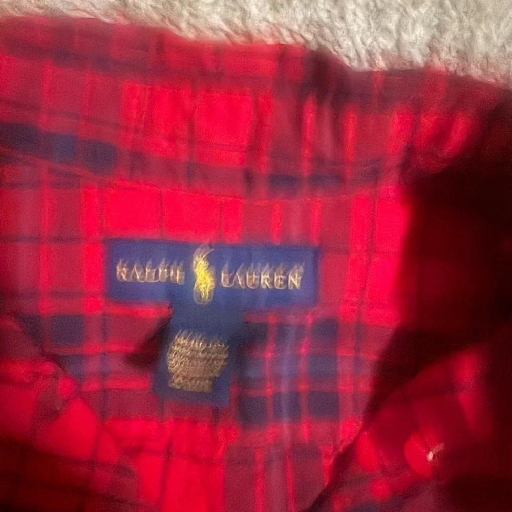 Ralph Lauren Red and Blue Plaid Shirt
